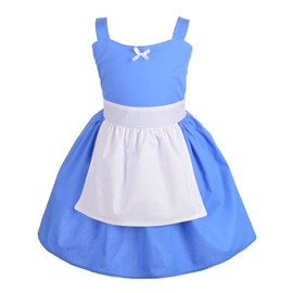 Dressy Daisy Princess Dress with Apron Summer Outfit Casual Wear for Baby Girls Size 18-24 Months