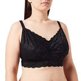 Cosabella Women's Say Never Curvy Sweetie Hook & Eye Bralette, Black, Large