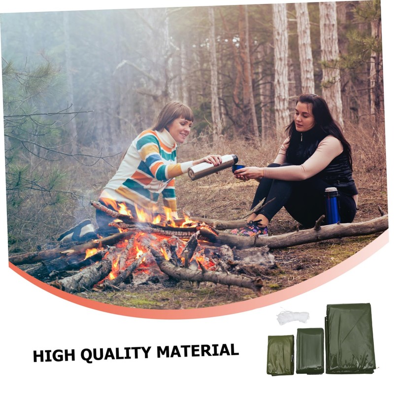 VICASKY Emergency Survival with Thermal Blanket Tent Portable Insulated Outdoor