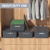 6-Pack Plastic Storage Baskets with Lid, Organizer Bins, Gray