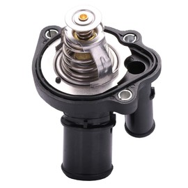 LUJUNTEC Coolant Thermostat Fit for Mazda 6 2003-2013,for Mazda CX-7 2007-2012,for Mazda MX-5 Miata 2006-2008,for Mazda Tribute 2008-2011 Engine Water Inlet(Replaces L33615170)