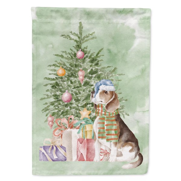 Beagle Christmas Presents and Tree Flag Garden Size CK8194GF