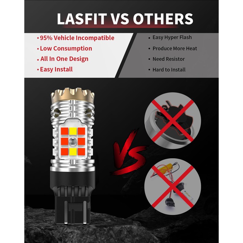 LASFIT 7443CK LED Bulb 7444CK ONLY for CK socket for