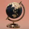 EXERZ 13cm Globe with Bronze Base, Handcraft Decorative Globe SI-3937