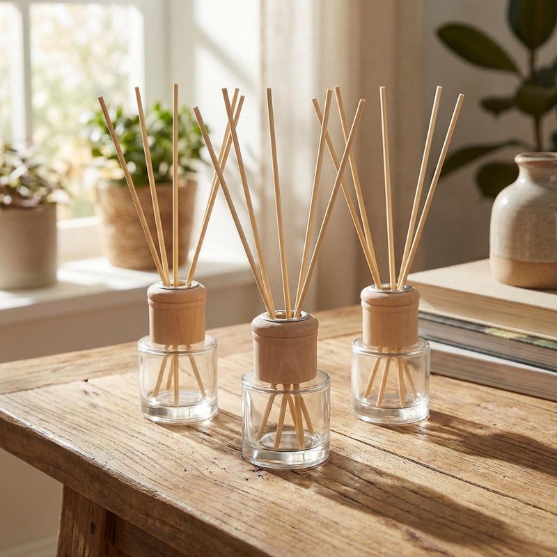 20 Set Reed Diffuser Bottle Refillable Empty Glass Jars with