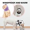 SAWMONG Dog Calming Hoodie Ear Head Covers for Noise Fireworks,No