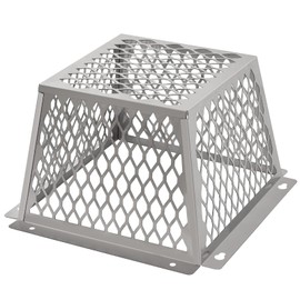 Dryer Exhaust Guard Vent Cover,Dryer Vent Bird Guard for Most 5" to 6" Exhaust Fan Cover, 8.5"Lx8.5"Wx6"H Stainless Steel Ventilation Bird Cage for Bathroom Exhaust Ventilation Fan