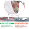 Shower Mat Non Slip Anti-Mildew: 60x60 cm Square Shower Mats