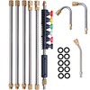 Hourleey 9 Pack Pressure Washer Extension Wand Upgrade Power Washer