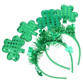 jojofuny 2pcs Patrick Party Costume St Patricks Day Hair Accessories Costume Leprechaun Headband St Pattys Headbands St Patricks Day Headpiece Leprechaun Hat Headpiece Clothing Makeup