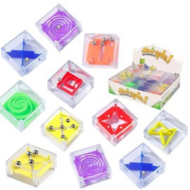 BaiDekun Set of 24 Mini Games for Children - Patience Games for Children Birthday Games - Tombola Prizes - Rolling Ball Labyrinth, Party Bags for Boys and Girls