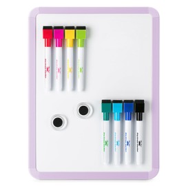 Mr. Pen- Dry Erase Board, 12.5" x 9.5" with 8 Dry Erase Markers and 2 Board Magnets, White Board Dry Erase, Magnetic Dry Erase Board, Small White Board Small Dry Erase Board for Wall