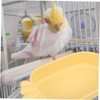 Hohopeti Parrot Bathing Basin Lightweight Bird Cage Bathtub for Small
