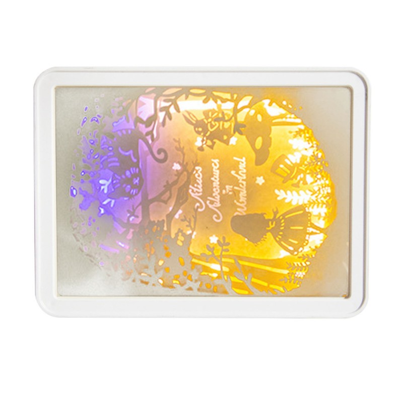 Papercut Light Box Soft Warm Light Romantic USB Battery Powered