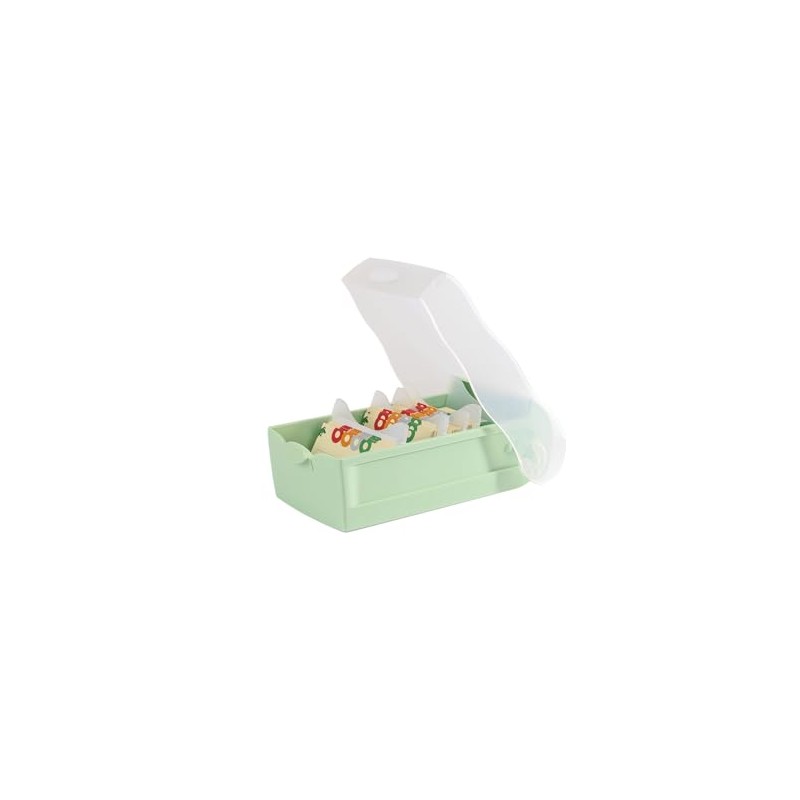 HAN Croco flashcard box, easy to learn vocabulary with 5-compartment