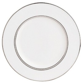 Lenox Murray Hill 9" Accent Plate, 1.16 LB, white and platinum