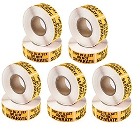 FBA Compliant This is A Set DO NOT Separate Shipping Labels- 5000 Fluorescent Orange (1" x 2") Box Stickers (10 Rolls of 500) for Multi Box shipments, Collections or Ecommerce- Easy to Affix
