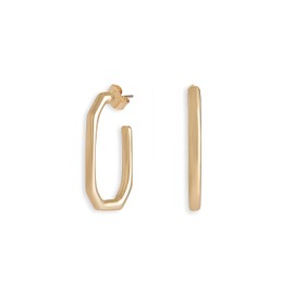 Rocksbox Dex Hoop Earrings - Gold Hoops for Women - 14k Gold Plating - Premium Quality Jewelry - 1.25"
