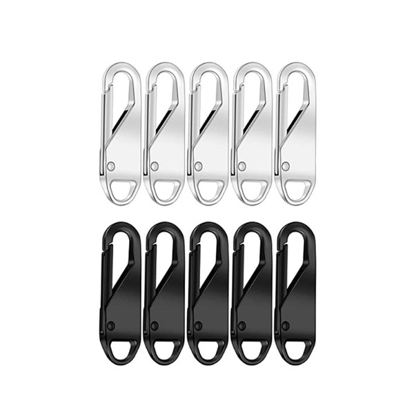 10 Pcs Upgraded Zipper Pull Replacement Metal Zipper Handle Mend