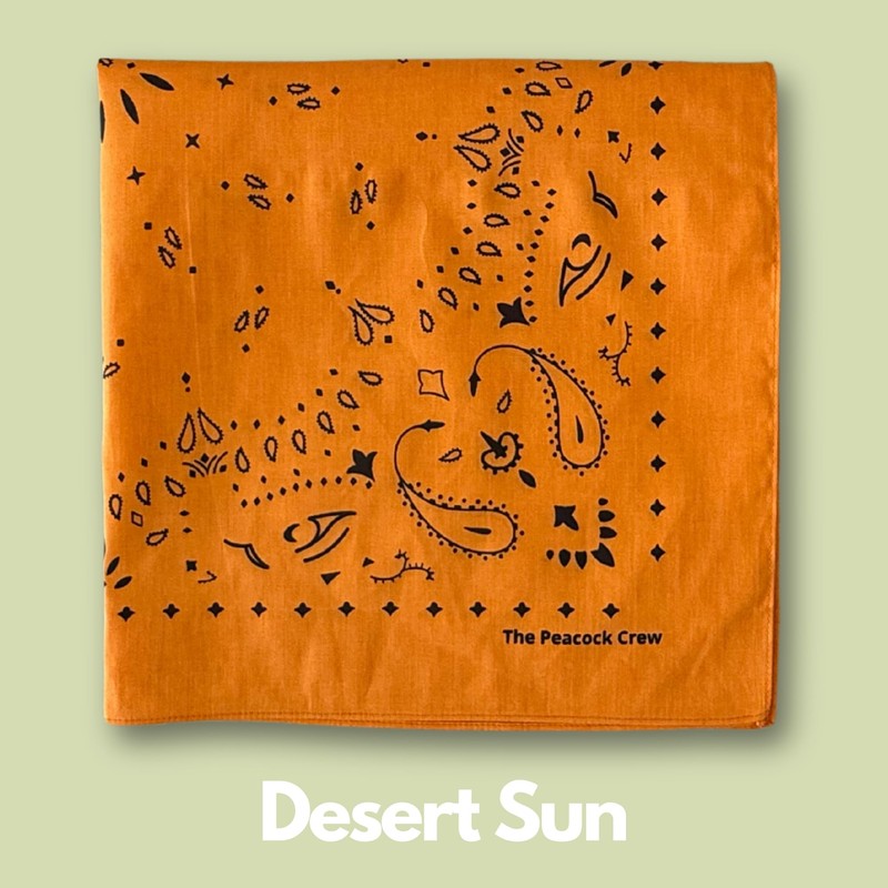 The Peacock Crew Pack of 4 Elegant Bandanas in Premium