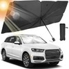 Parasol para Parabrisas de Coche Dokpav Plegable 145x79cm con Protección