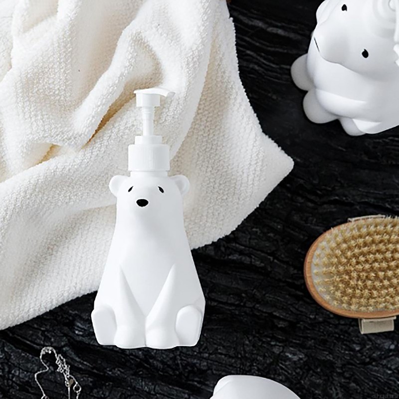 Soap Dispenser Bottle Cute Bear Shape Large Capacity Pump Dispenser