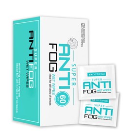OPTIPAK Anti Fog Wipes for Glasses, Binoculars, Face Shields, Ski Masks or Swim Goggles | Pre-Moistened Cleaning Antifog Lens Wipes for Eyeglasses and Defogger for Glasses (60 Count)