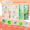 CNK File Folders Organizer with 13 Pockets Accordion Expanding Folder