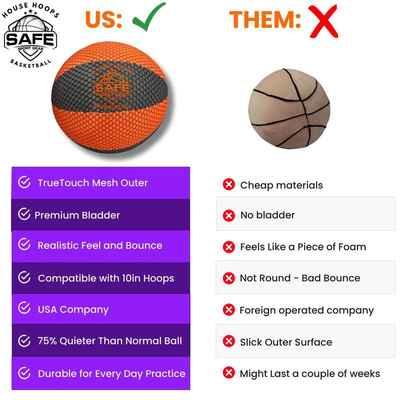 HouseHoops Basketball - Size 6 - Soft Indoor Basketball with