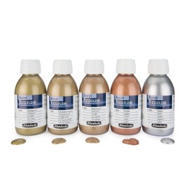 Schmincke - Acrylic Bronze, Silver, 150 ml, 15 825 020, Shiny Metallic Effects on Acrylic Paintings, Paper, Canvas, Wood, Metal, Plastic, Plaster