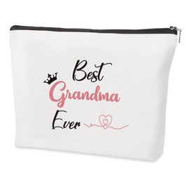 Grandma Gifts,Best Grandma Retirement Thank You Womens Day 60th 40th 50th 70th 80th 90th 65th 75th Birthday Thoughtful Mothers Day Christmas Holiday Useful Gift from Grandchildren Makeup Bag