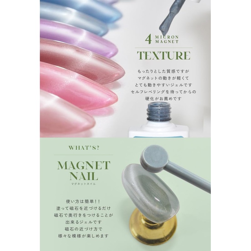 4 Micron Ultra Fine Magnetic Nail Fineness Over 5 Microns,