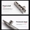 2 Pack Door Pivot Hinge 270°Rotation Hidden Door Hinge Concealing