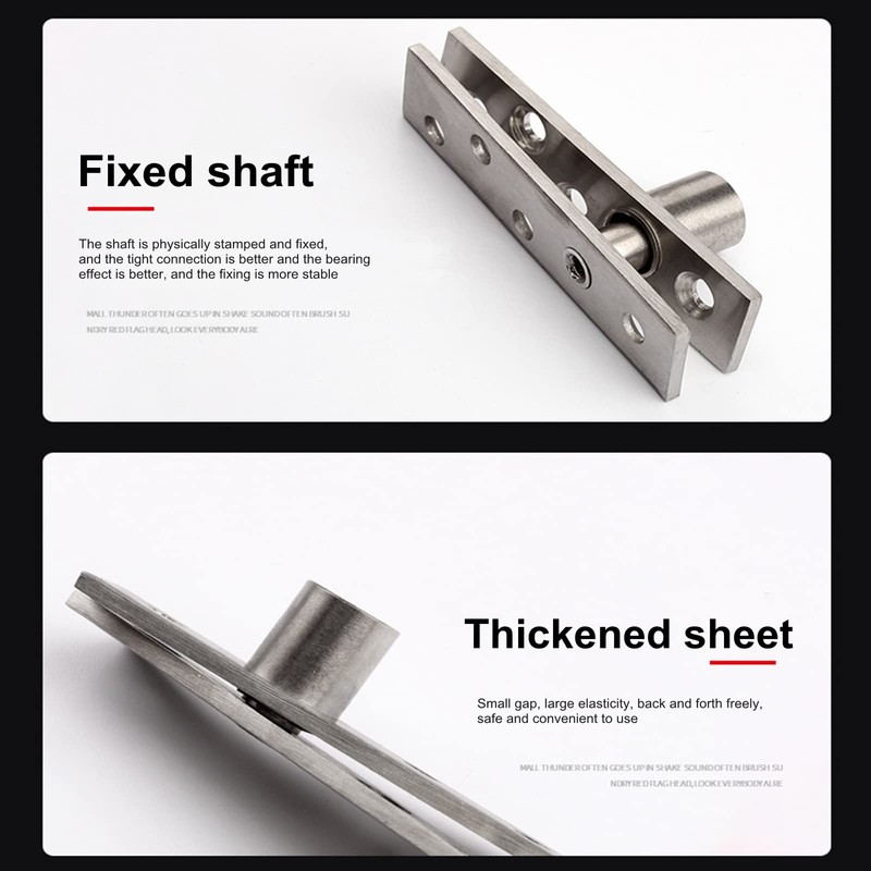 2 Pack Door Pivot Hinge 270°Rotation Hidden Door Hinge Concealing