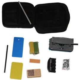 Snowboard waxing Tune Repair Kit Waxing Iron White,M6 Screws,Brush,Edger,Stone New