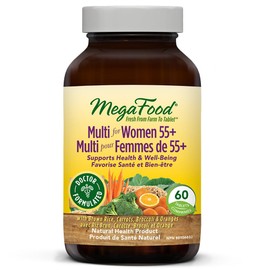 MegaFood MegaFood Women's Daily Vitamins Multivitamins Mineral Supplements for Women 50 Plus | Woman's Health Vitamin A C D3 E B6 Magnesium Biotin Zinc Multivitamins Supplements Over 50 and Over 55 Plus for Womens Her Adults | 60 Tablets