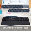 LIZRROT Wireless Ergonomic Keyboard, Split Keyboard with Wrist Rest and