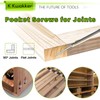 K Kwokker 460Pcs Pocket Hole Screws, 1" 1-1/4" 1-1/2" 2"
