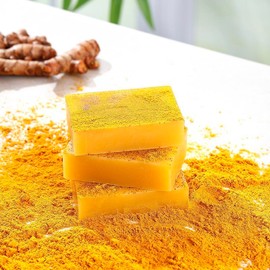 Turmeric Soap,Deep cleansingSoap,Moisturizing Soap For Body,Body wash & Soap For Women& Men jabon curcuma Body CareComfort Skin Care:_6psc