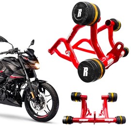 Defensa Moto N160 N250 Deslizante de Acero para Motocicleta Pulsar, Rashman, Jaula Protectora (Rojo/Negro)