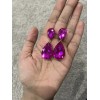 Unbranded 2” Clip On Long Gold Hot Pink Fuchsia Rhinestone