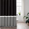 Seasonwood 84 Inch Shower Curtain Black Shower Curtains White Striped