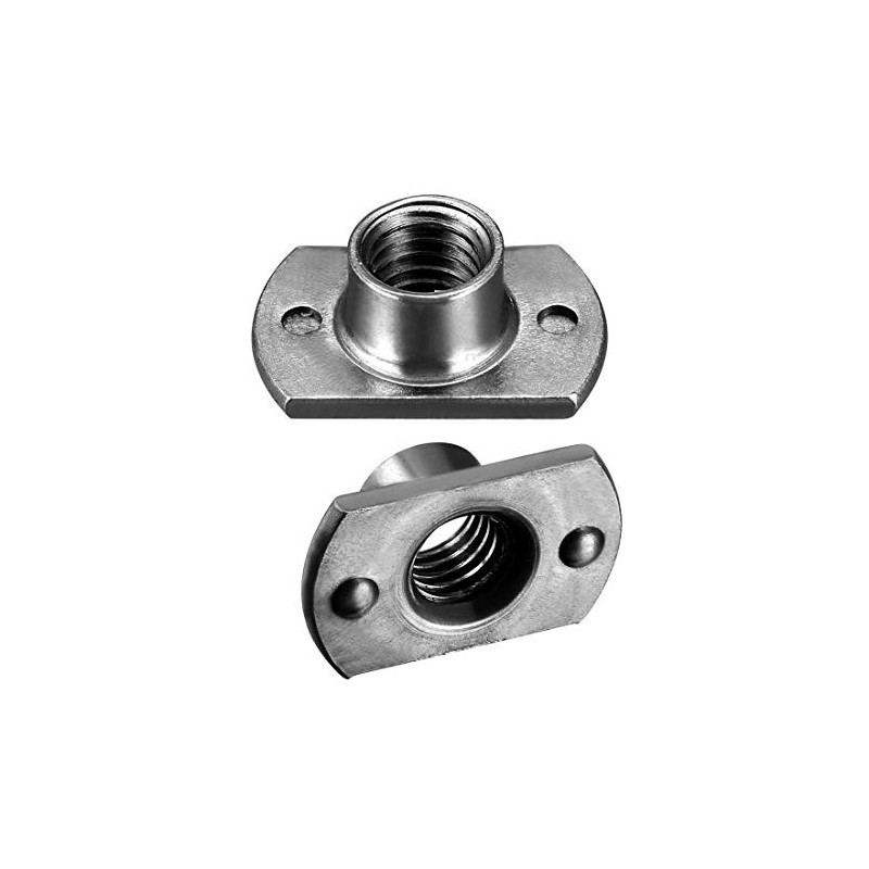 sourcing map 25 Pcs Welding Nuts M8 Tab Base UNC