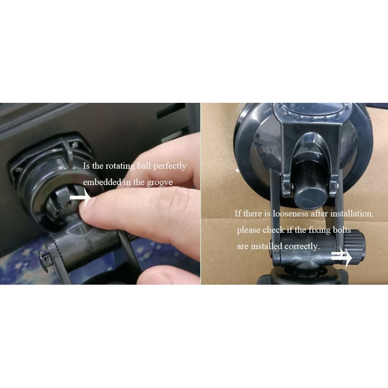 12" Large Convex Rear View Mirror, Suction Cup Anti-Glare Blue