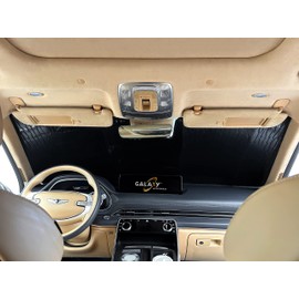 Galaxy Auto Shield Custom Fit Windshield Sun Shade for 2021 2022 2023 2024 2025 Genesis GV80 SUV, Insulated Sunshade Privacy Accessories Blockout UV Reflector Protection - Made in USA