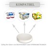XILMARK Yoghurt Lids Compatible with Yoghurt Jars 125 grs (Edeka,