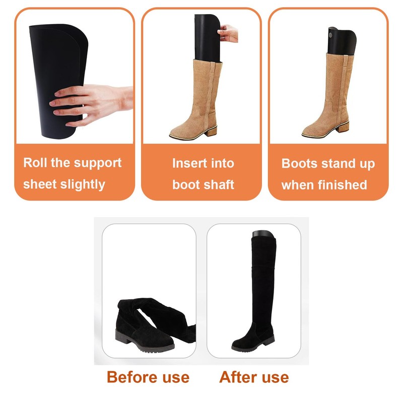 3-Pack Boot Bags & Boot Trees Set for Cowboy Boot