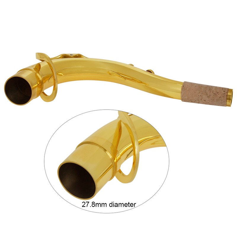 Brass Tenor Saxophone Sax Bend Neck 27.8mm Saxophone Accessores Parts