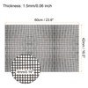 MECCANIXITY Plastic Mesh Canvas Sheet 60x42cm/23.6x16.5inch Black Blank Canvas Rectangle
