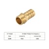 sourcing map Brass Hose Barb Fitting,Connector,14mm Barb x 3/8 PT
